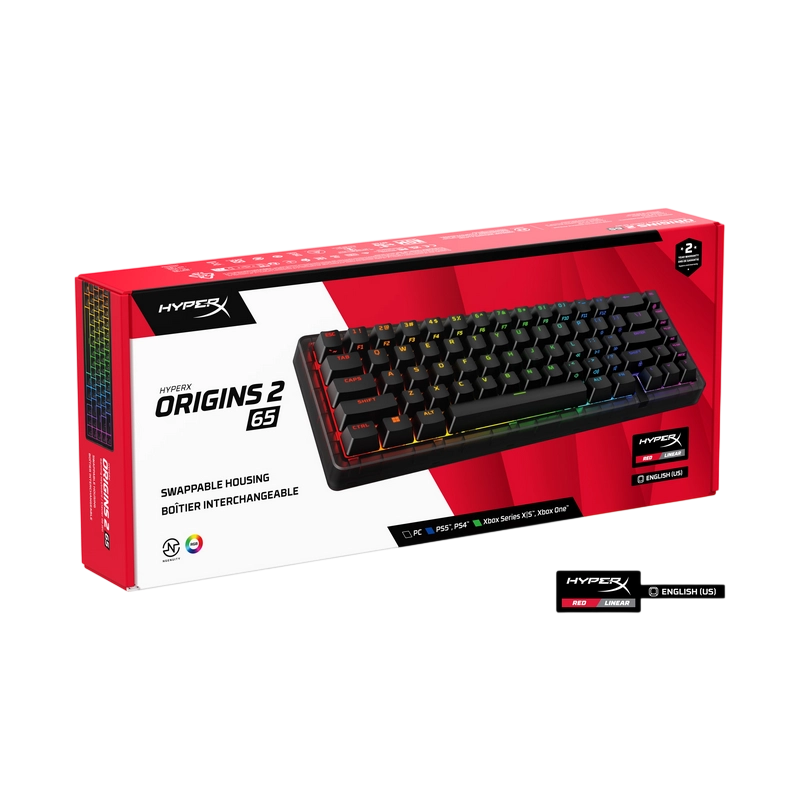 Клавиатура HyperX Origins 2 65 Механический Черный
