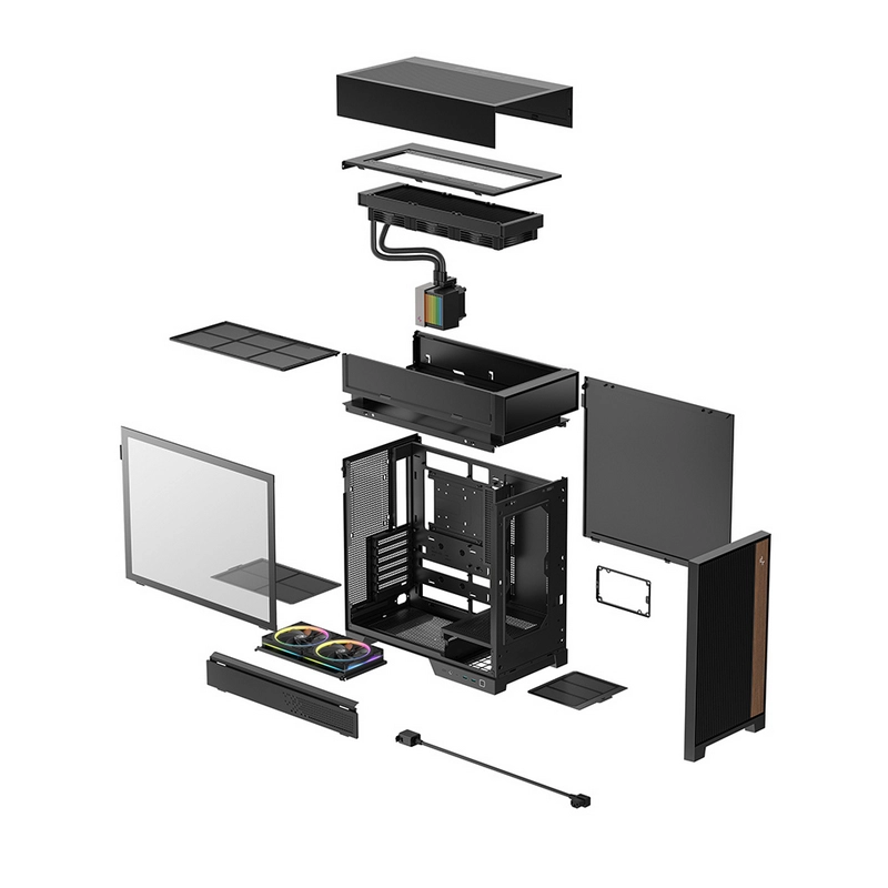 Компьютерный корпус Deepcool CL6600 Midi-Tower Черный