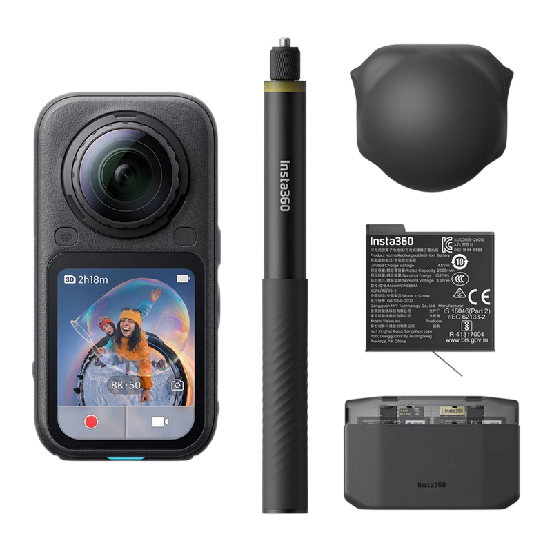 Cameră action Insta360 X6 Essentials Bundle Negru