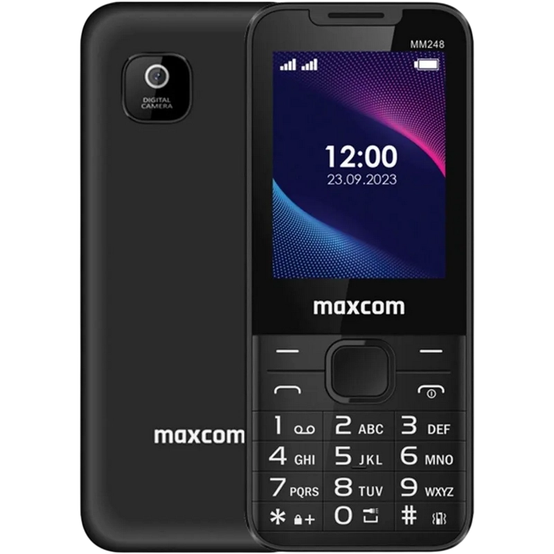 Telefon mobil Cu butoane MaxCom MM248 Negru