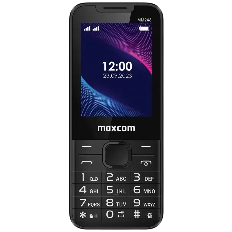 Telefon mobil Cu butoane MaxCom MM248 Negru