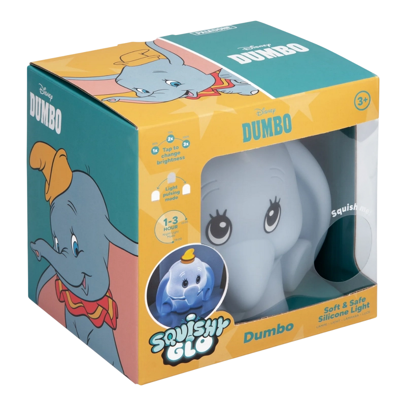 Lampă de noapte Paladone Dumbo SquishyGlo Silicone Light Temperatura cu 3 Culorii