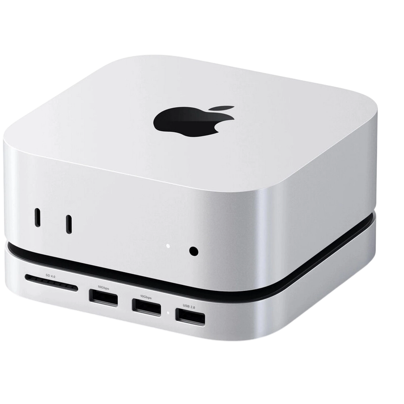 Adaptor Hub Satechi Mac Mini M4 Stand & Hub Argintiu