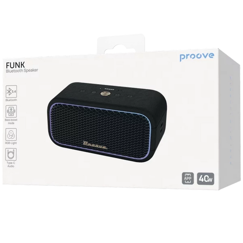 Boxă portabilă Proove Funk Negru