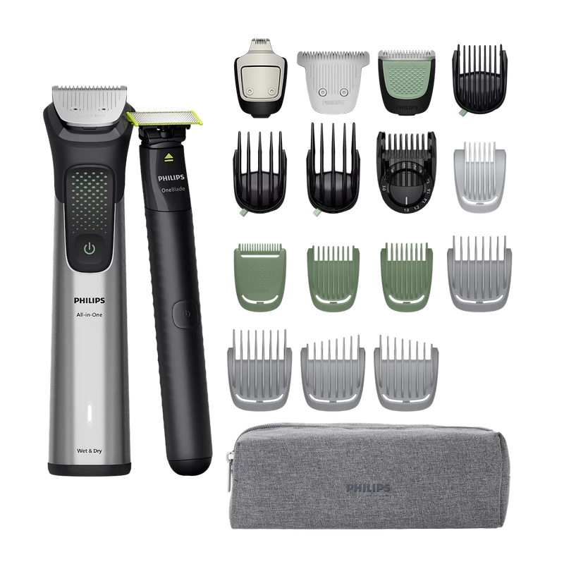 Trimmer pentru bărbați Philips MG9557/15 Argintiu | Negru