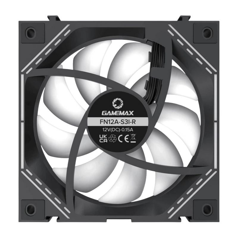 Ventilator PC Gamemax FN12A-S3I-R 120 mm Negru