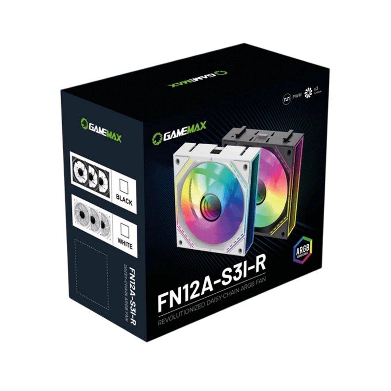 Ventilator PC Gamemax FN12A-S3I-R 120 mm Negru