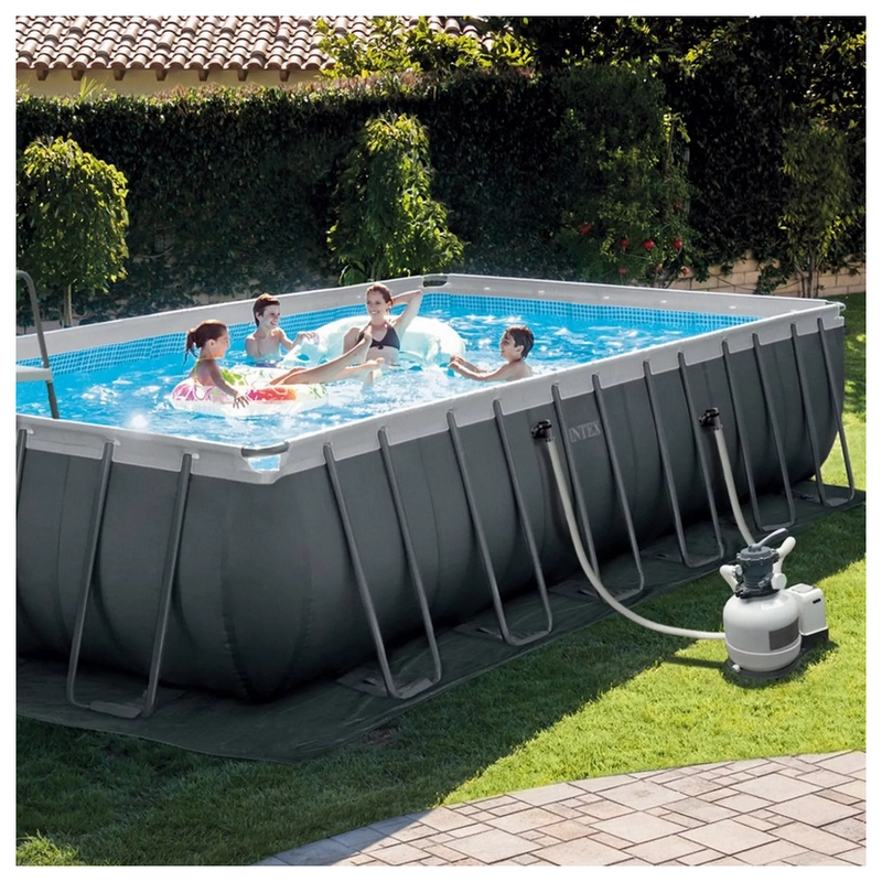 Piscină cu cadru metalic Intex Ultra XTR Frame 26364 Antracit