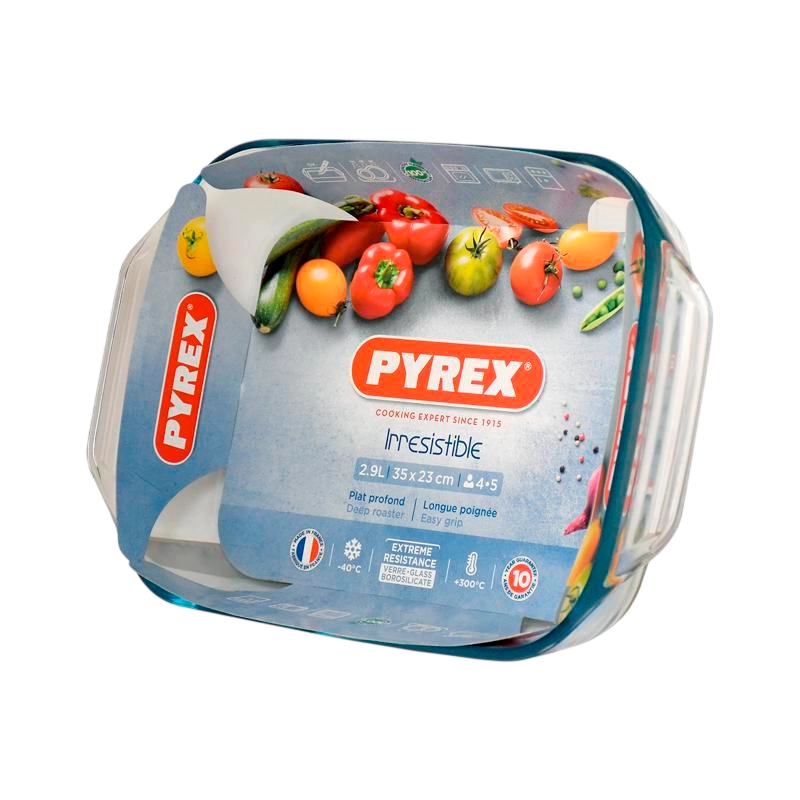 Tava de copt Pyrex 408B000 Irresistible Transparent