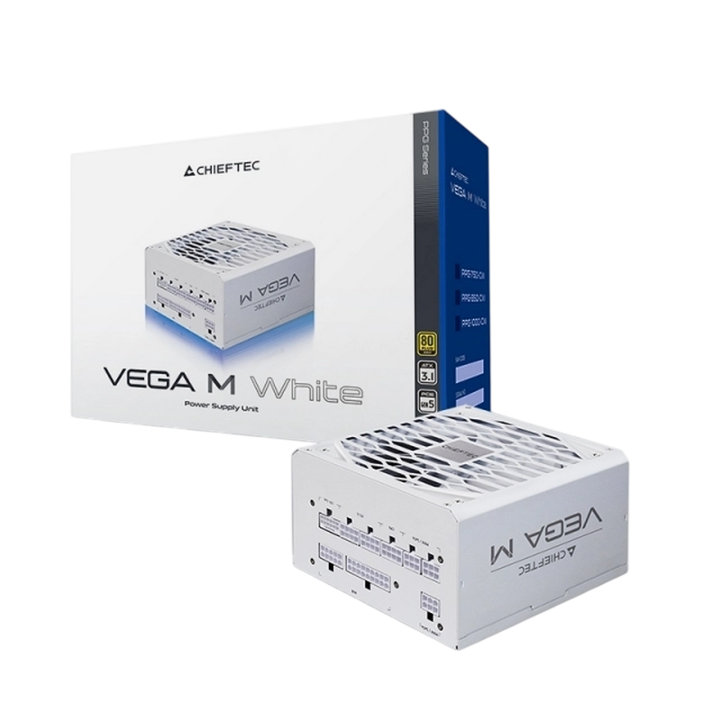 Sursă Alimentare PC Chieftec PPG-850-CW Vega M ATX Alb