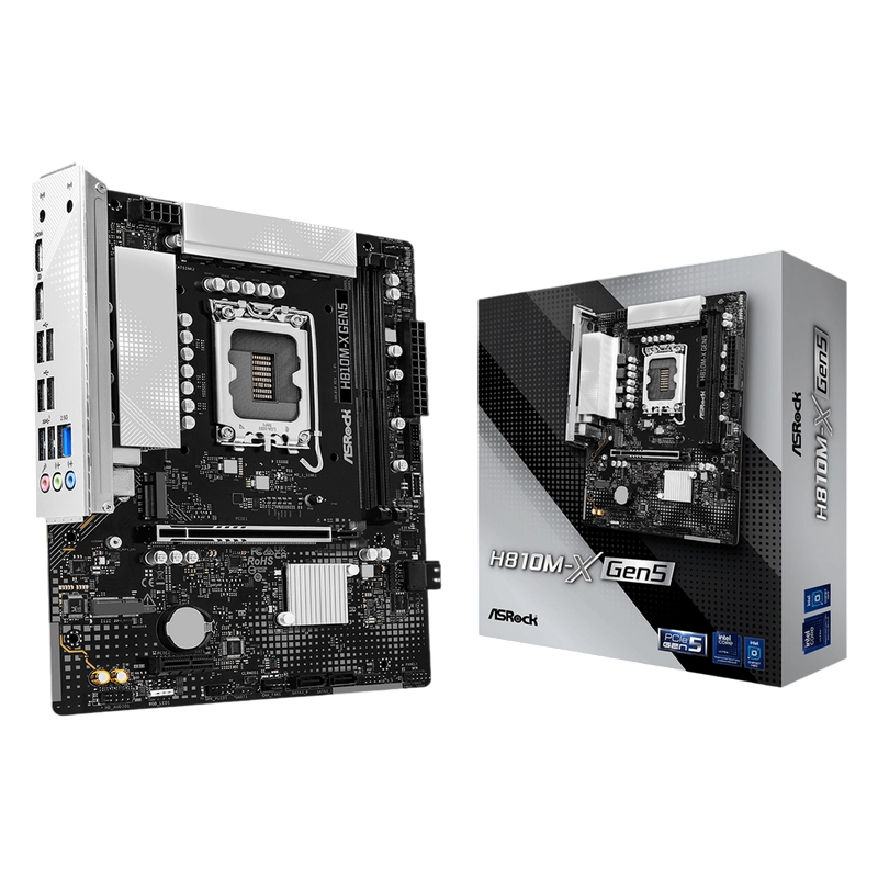 Материнская плата ASRock H810M-X GEN5 LGA1851 Micro-ATX