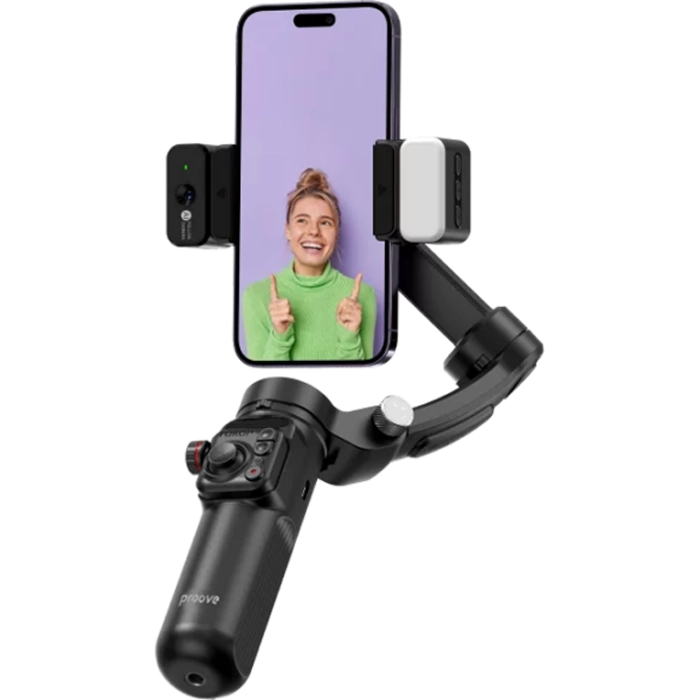 Selfie Stick Proove Vector Gimbal Negru