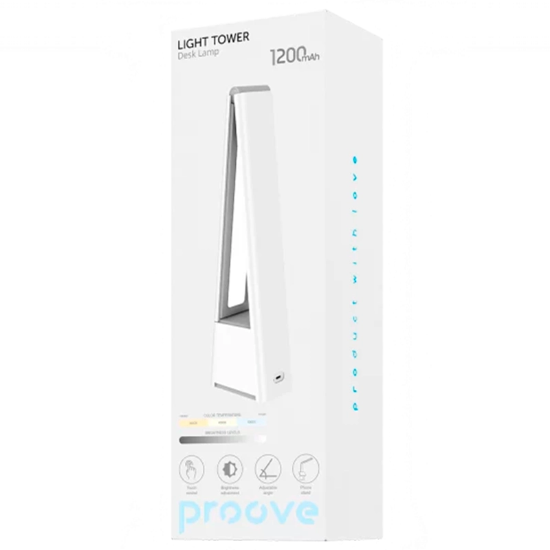 Lampa de birou Proove Light Tower Alb