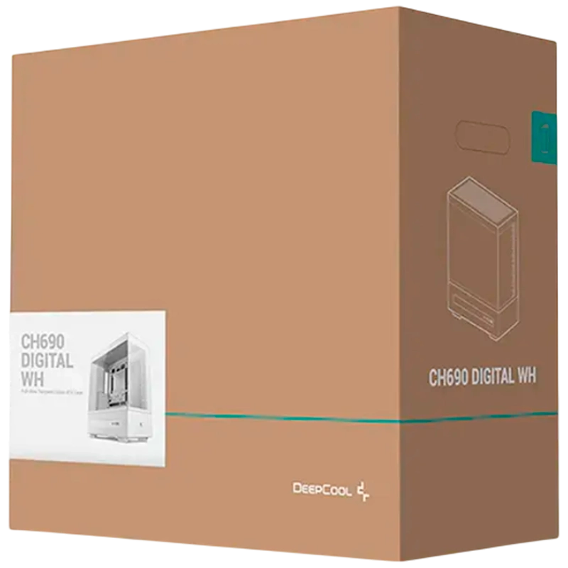 Carcasă PC Deepcool CH690 Digital WH Midi-Tower Alb