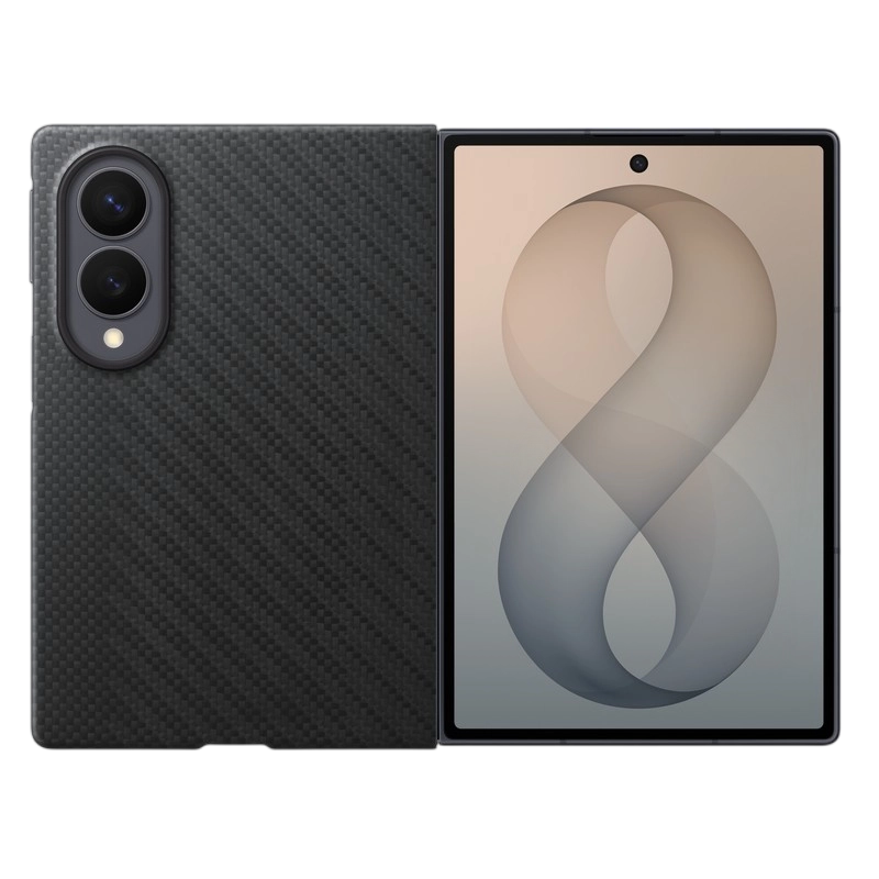 Чехол Samsung Galaxy Fold 8 Carbon Magnet Case Чёрный