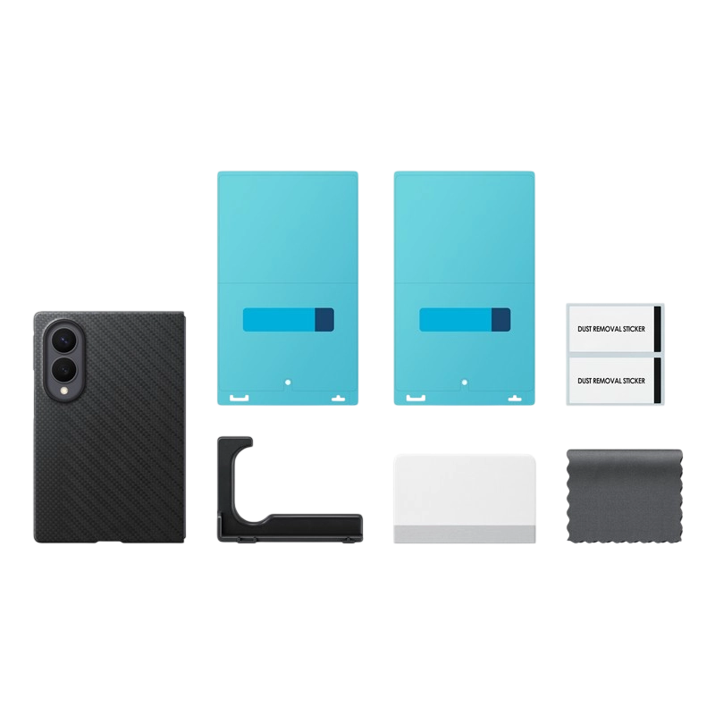 Чехол Samsung Galaxy Fold 8 Carbon Magnet Case Чёрный