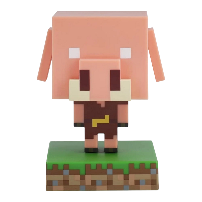 Lampă de noapte Paladone Piglin Icon Light Alb Cald