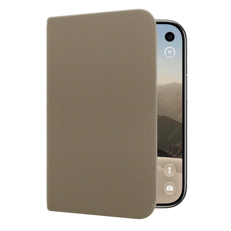 Husă tip carte Apple iPhone Duo Folio with Kickstand A3732 Taupe