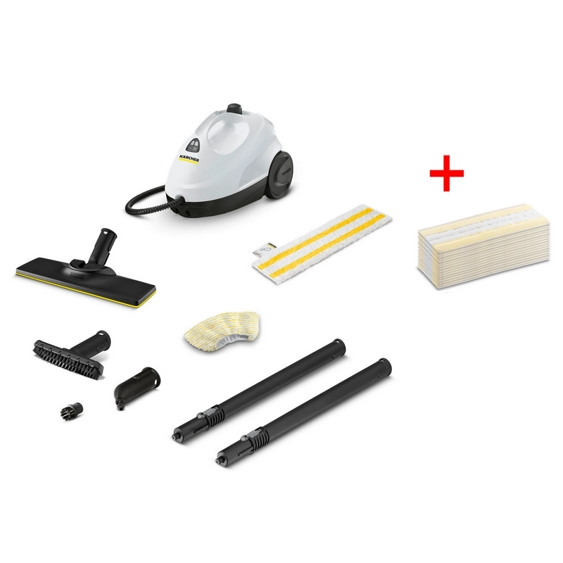 Aparat de curățat cu abur Karcher SC 2 EasyFix + Laveta EasyFix Alb