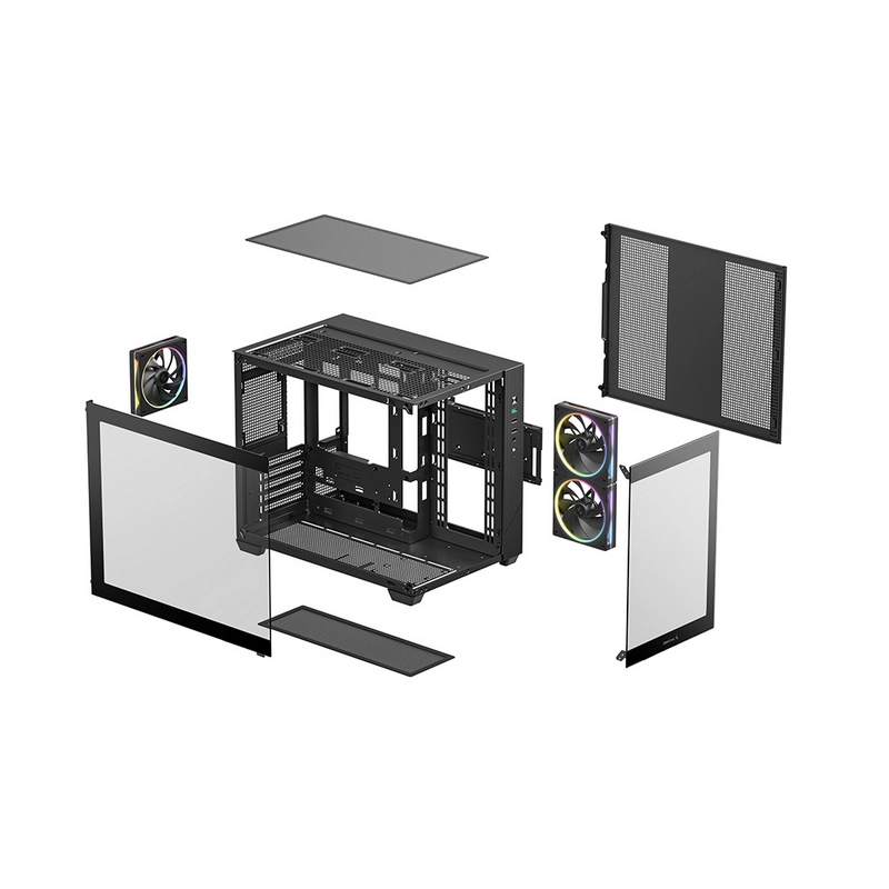 Carcasă PC Deepcool CG330 3F Midi-Tower Negru