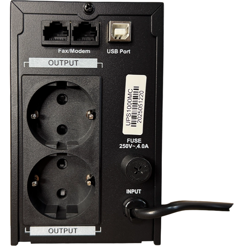 Источник бесперебойного питания Ultra Power UPS1000MC Черный