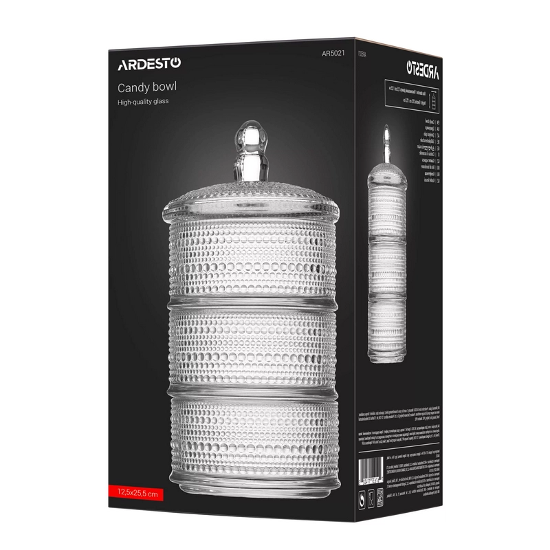 Конфетница Ardesto AR5021 Verbena Прозрачный