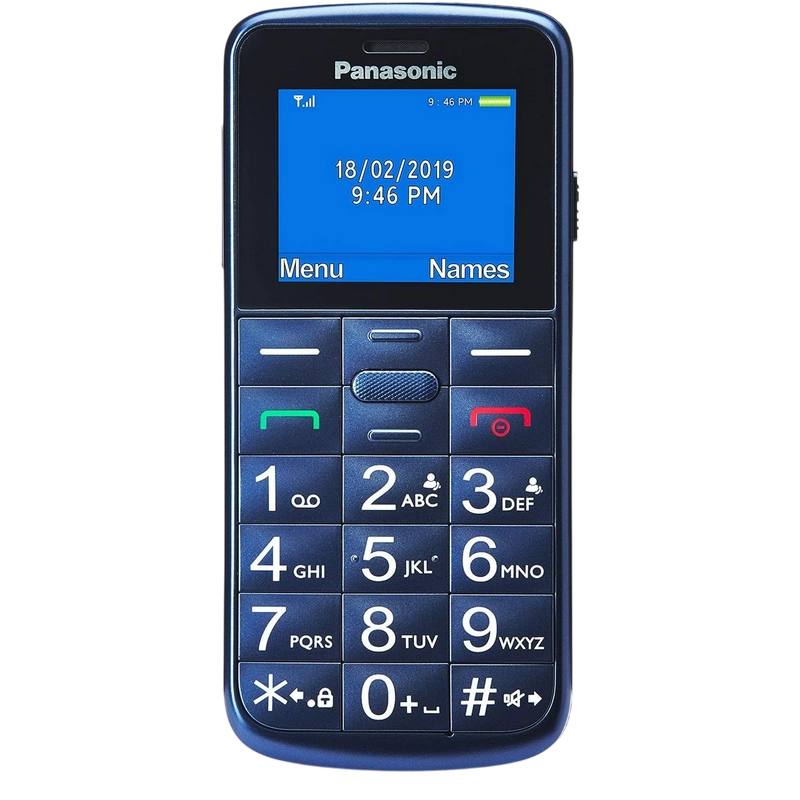 Telefon mobil Cu butoane Panasonic KX-TU110 Albastru