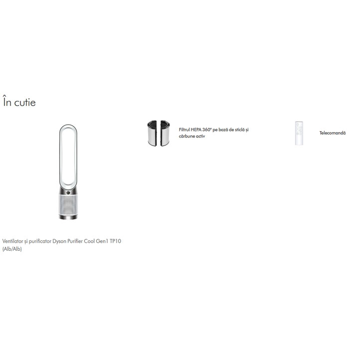 Purificator de aer Dyson TP10 Alb
