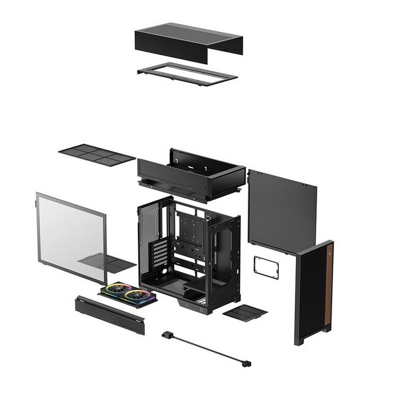 Компьютерный корпус Deepcool CL660 Midi-Tower Черный