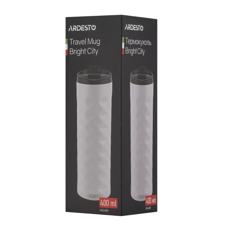 Cană termos Ardesto Bright City Bej