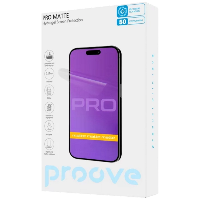 Защитная пленка Proove Hydrogel Pro Matte Прозрачный 0.18мм