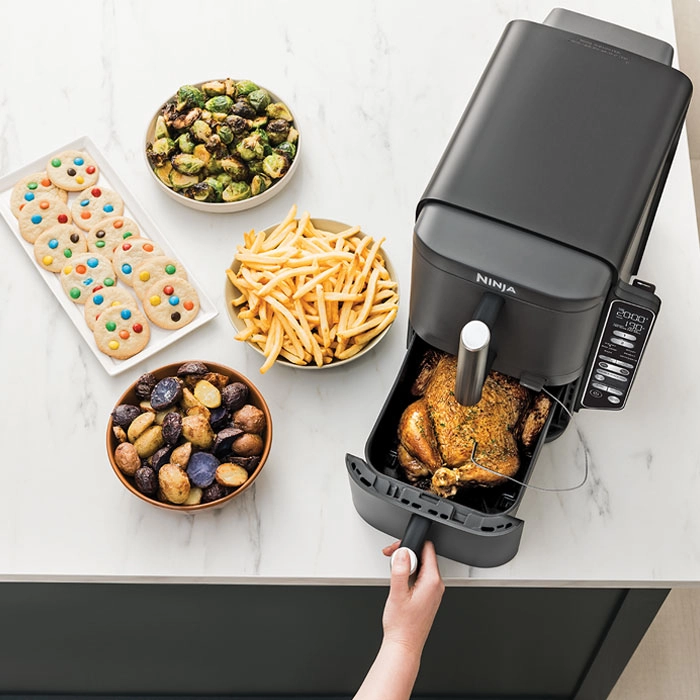 Friteuză cu aer cald Ninja Double Stack XL Gri