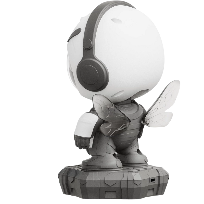 Proiector de stele Starry Sky Robot Bee Colorful Star Alb