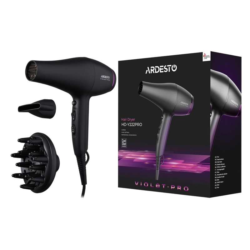 Фен Ardesto HD-Y222PRO Чёрный