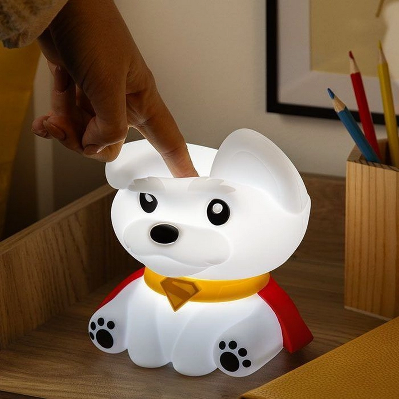 Lampă de noapte Paladone Krypto SquishyGlo Alb, Alb Rece, Alb Cald