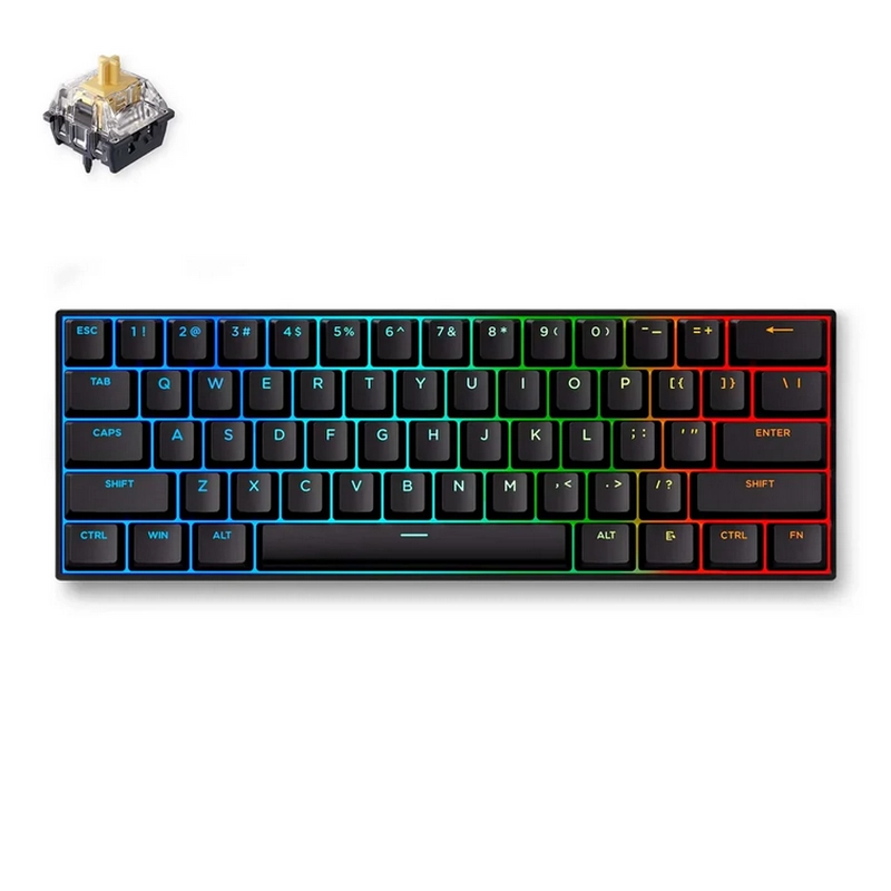 Клавиатура MCHOSE Ace 60 Pro Механический Черный