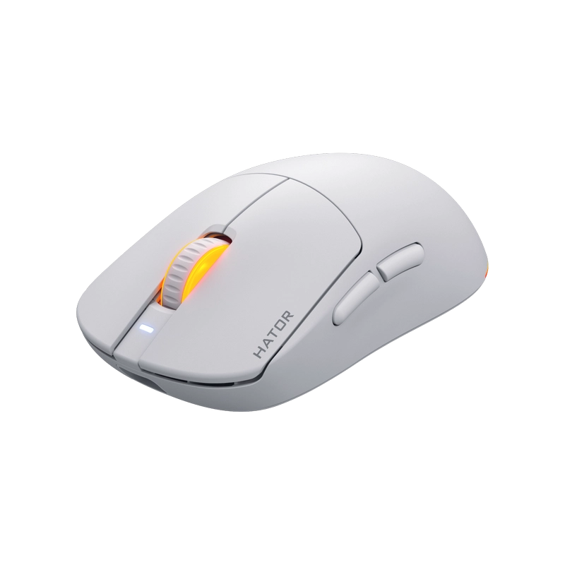 Gaming Mouse HATOR Quasar 3 Cu fir / Fără fir Alb