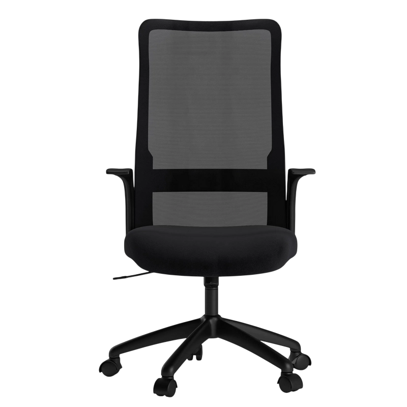 Scaun de birou SENSE7 Juno Țesătură Negru Clasa 3 | 108.5 - 116.5 cm