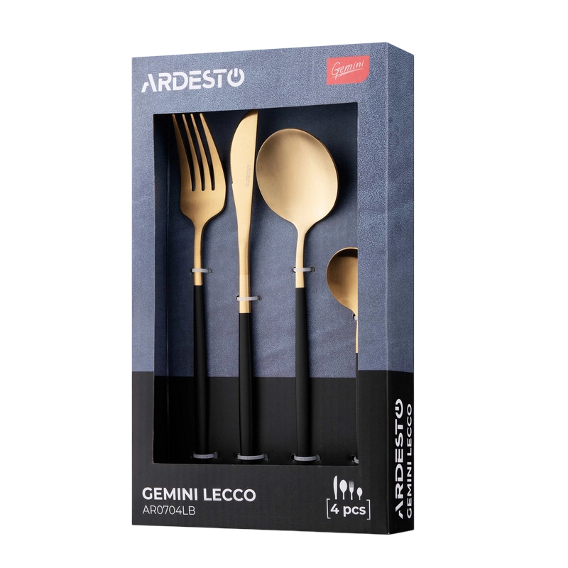 Set de tacâmuri Ardesto AR0704LB Gemini Lecco Auriu