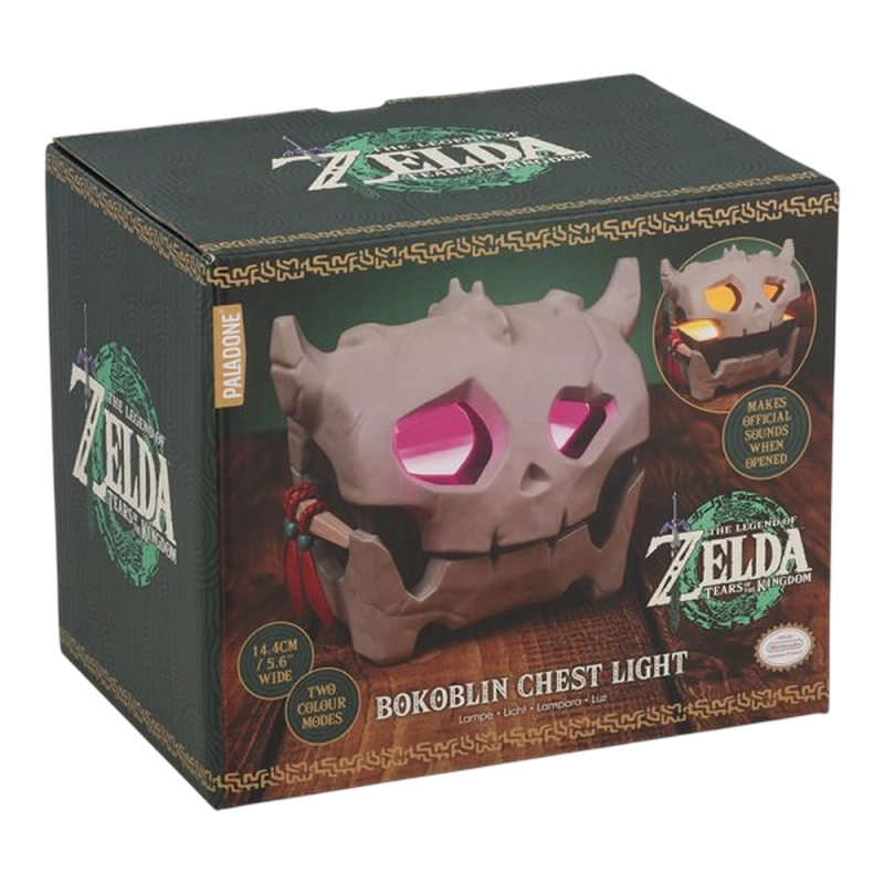 Lampă de noapte Paladone The Legend of Zelda Bokoblin Chest 2 moduri de temperatură a culorii