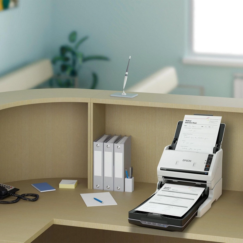 ADF, Дуплекс Epson WorkForce DS-530III A4 Белый
