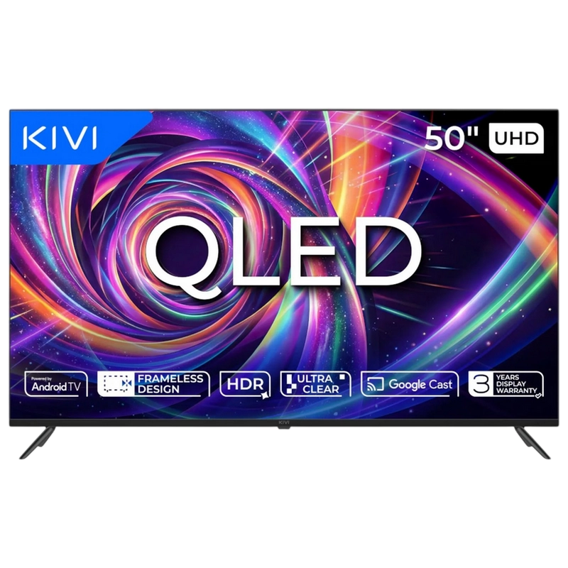 50" QLED SMART Телевизор KIVI 50U7000MB Черный