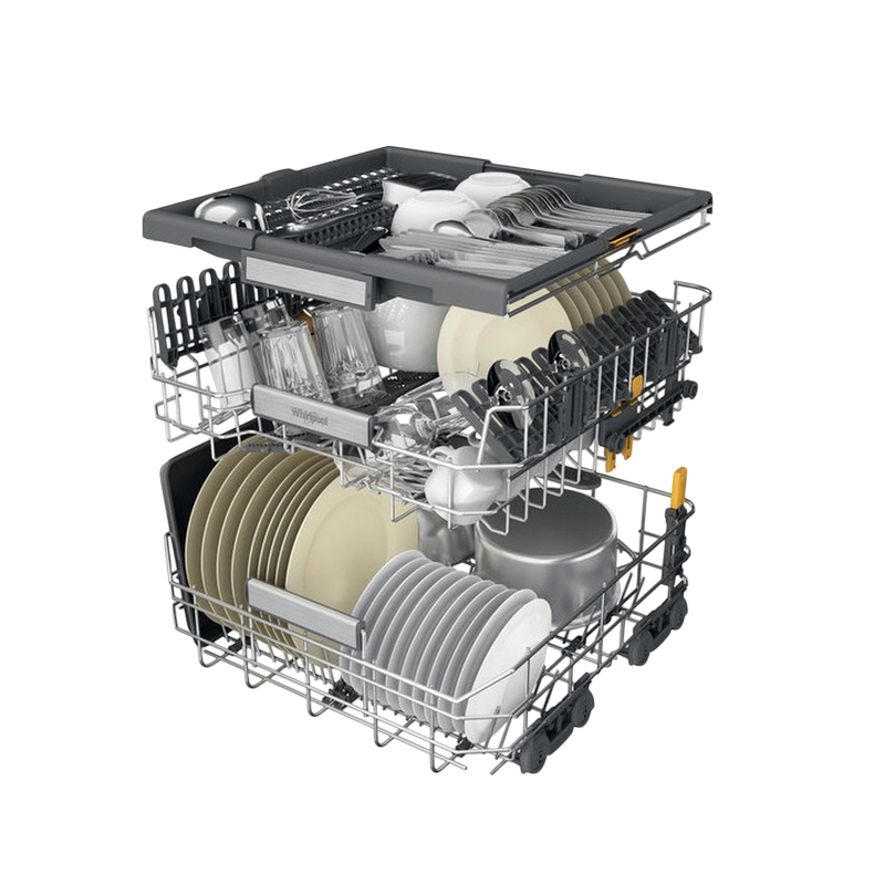 Mașină de spălat vase Whirlpool W7F HP43 X Oțel inoxidabil