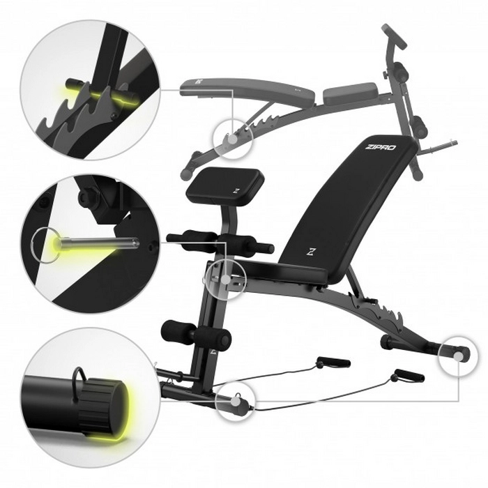 Bancă fitness Zipro Volume Negru
