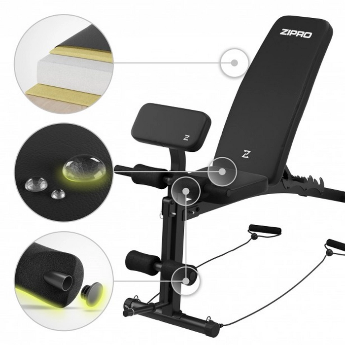 Bancă fitness Zipro Volume Negru