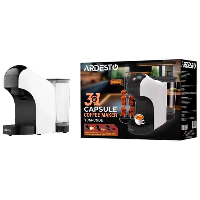 Cafetiera cu capsule Ardesto YCM-CNDE Alb