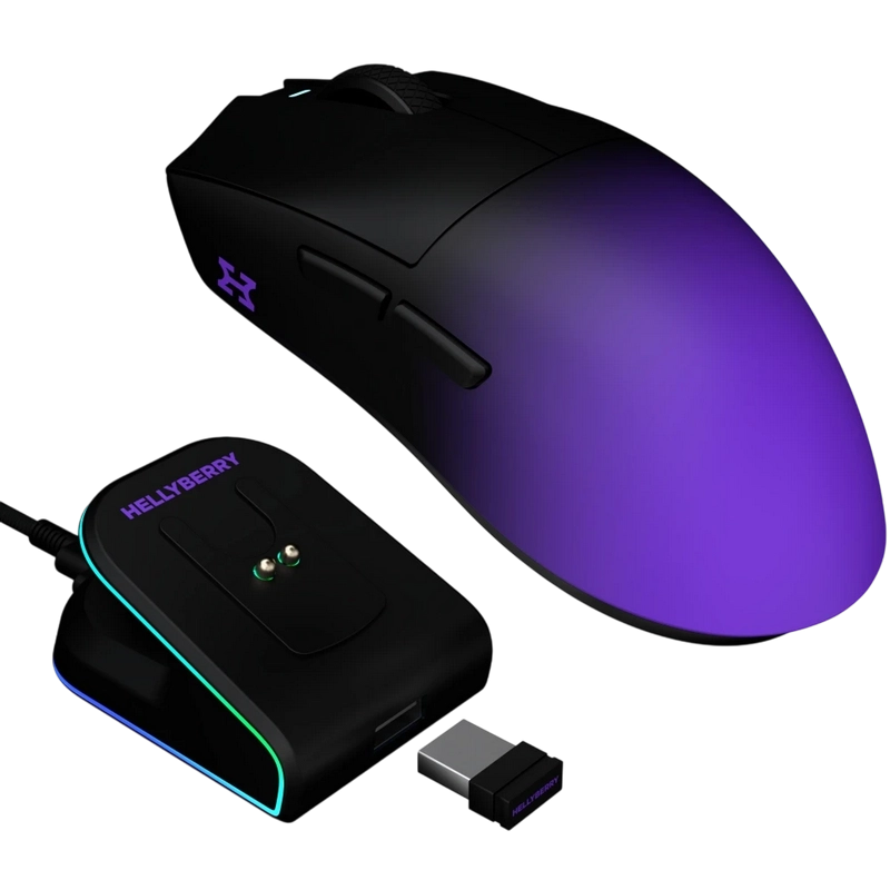Игровая мышь HATOR Hellyberry HM47 Pro Чёрный | Фиолетовый