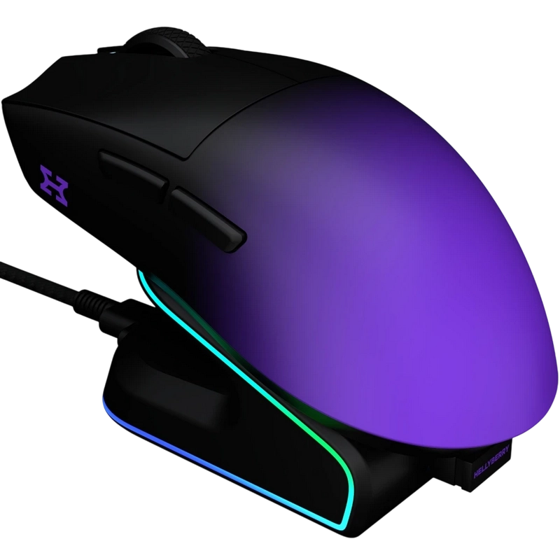 Игровая мышь HATOR Hellyberry HM47 Pro Чёрный | Фиолетовый