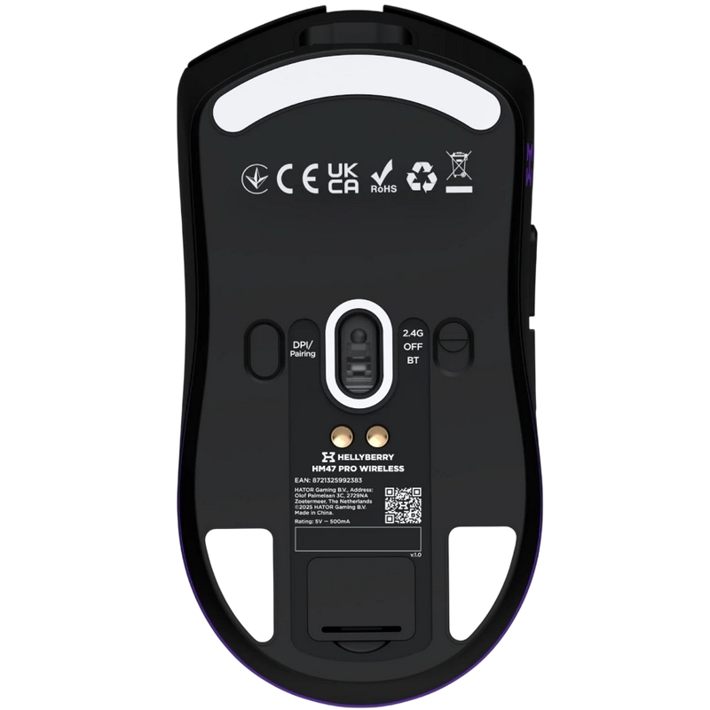 Игровая мышь HATOR Hellyberry HM47 Pro Чёрный | Фиолетовый