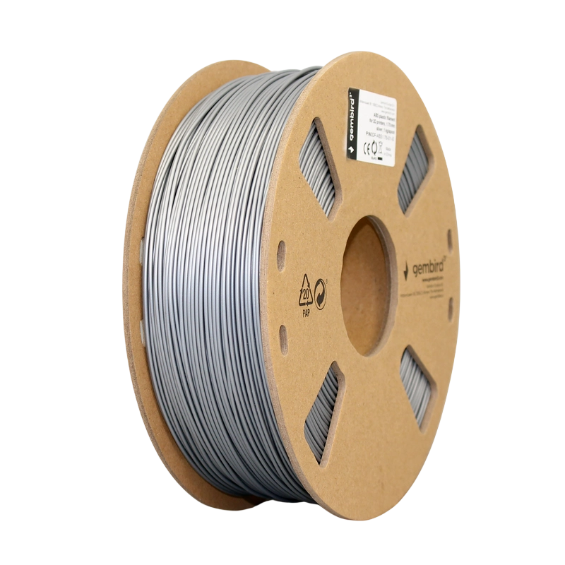 Filament pentru imprimantă 3D Gembird 3DP-ABS1.75-01-S Argint